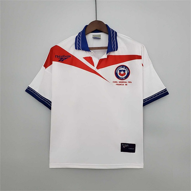 AAA Quality Chile 1998 Away White Soccer Jersey